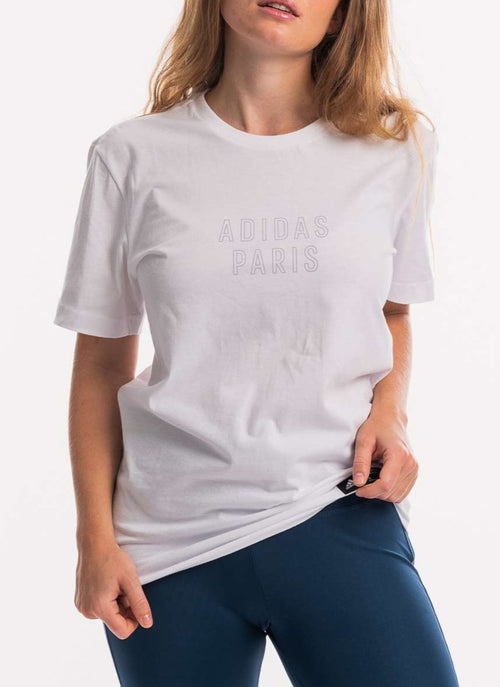 Adidas - T-Shirt 3 Bandes - White - Femme