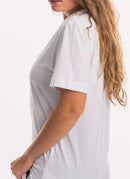 Adidas - T-Shirt 3 Bandes - White - Femme