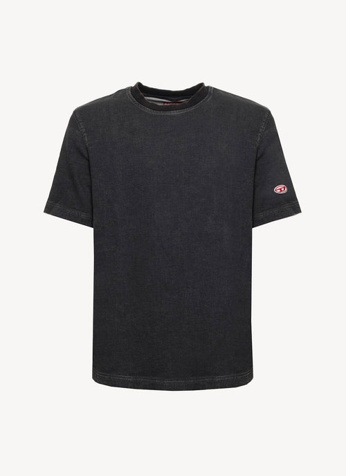 Diesel - T-Shirt Biggor - Noir Gris Denim - Homme