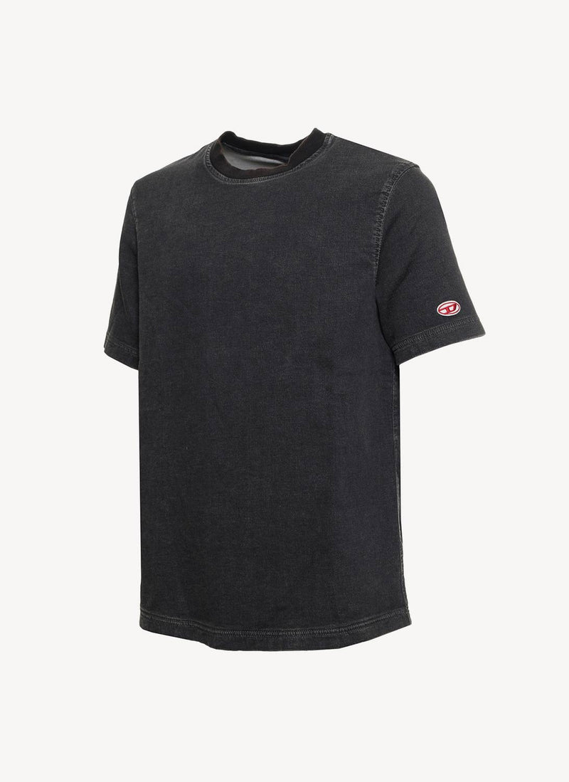 Diesel - T-Shirt Biggor - Noir Gris Denim - Homme