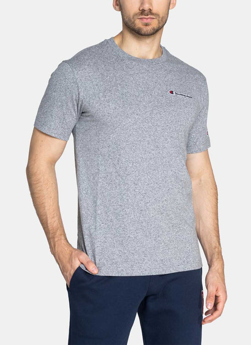 Champion - T-Shirt En Coton Organique Crewneck - Gris - Homme