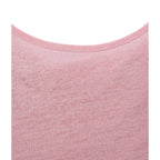T-Shirt with Sweetheart Back Neckline in Iridescent Linen - Women