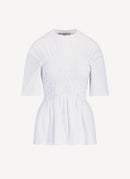 Stella Mccartney - T-Shirt Manches Bouffantes - Blanc - Femme