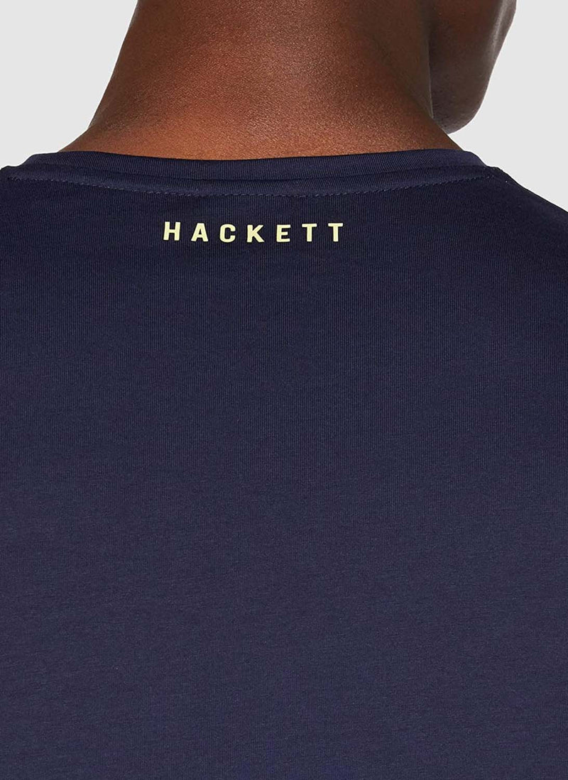 Hackett - T Shirt Manches Courtes Aston Martin - 5Djnavy White - Homme