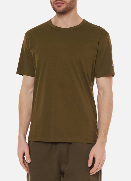 Champion - T-Shirt Manches Courtes Uni - Vert - Homme