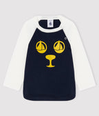 T-Shirt - White And Navy Blue - Baby Boy