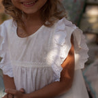 Tee shirt coton volants Olivia