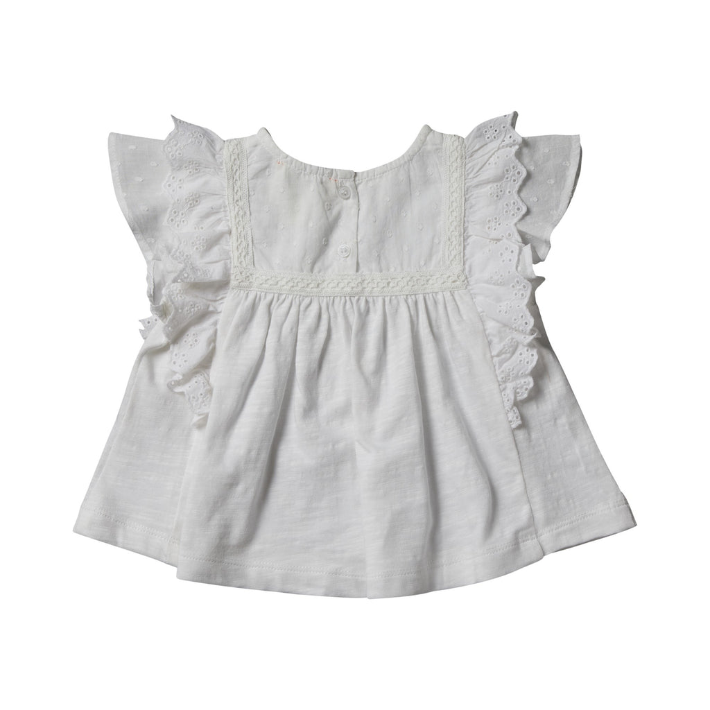 Tee shirt coton volants Olivia