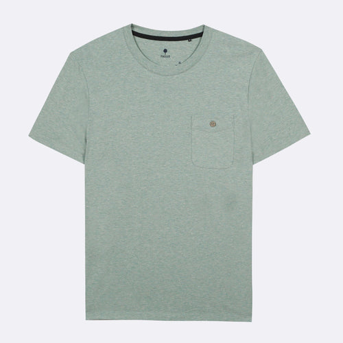 T-Shirt Col Rond Vert Olonne - Homme