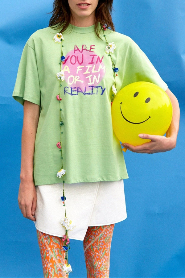 T - SHIRT WELCOME REALITY JERSEY - ROSEANNA