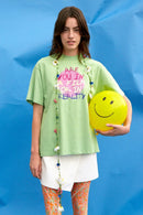 WELCOME REALITY JERSEY T-SHIRT - ROSEANNA