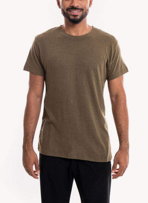 Iro - Tee-Shirt Albri - Khaki - Homme