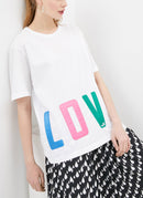 Moschino - T-Shit Impression Love - Optical White - Femme