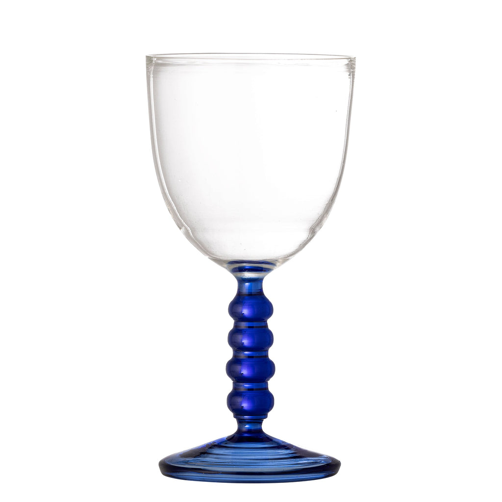 Noemi - Set of 6 Wine Glasses - Blue - Glass