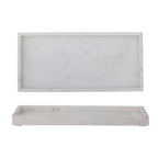 Majsa - Tray - White - Marble