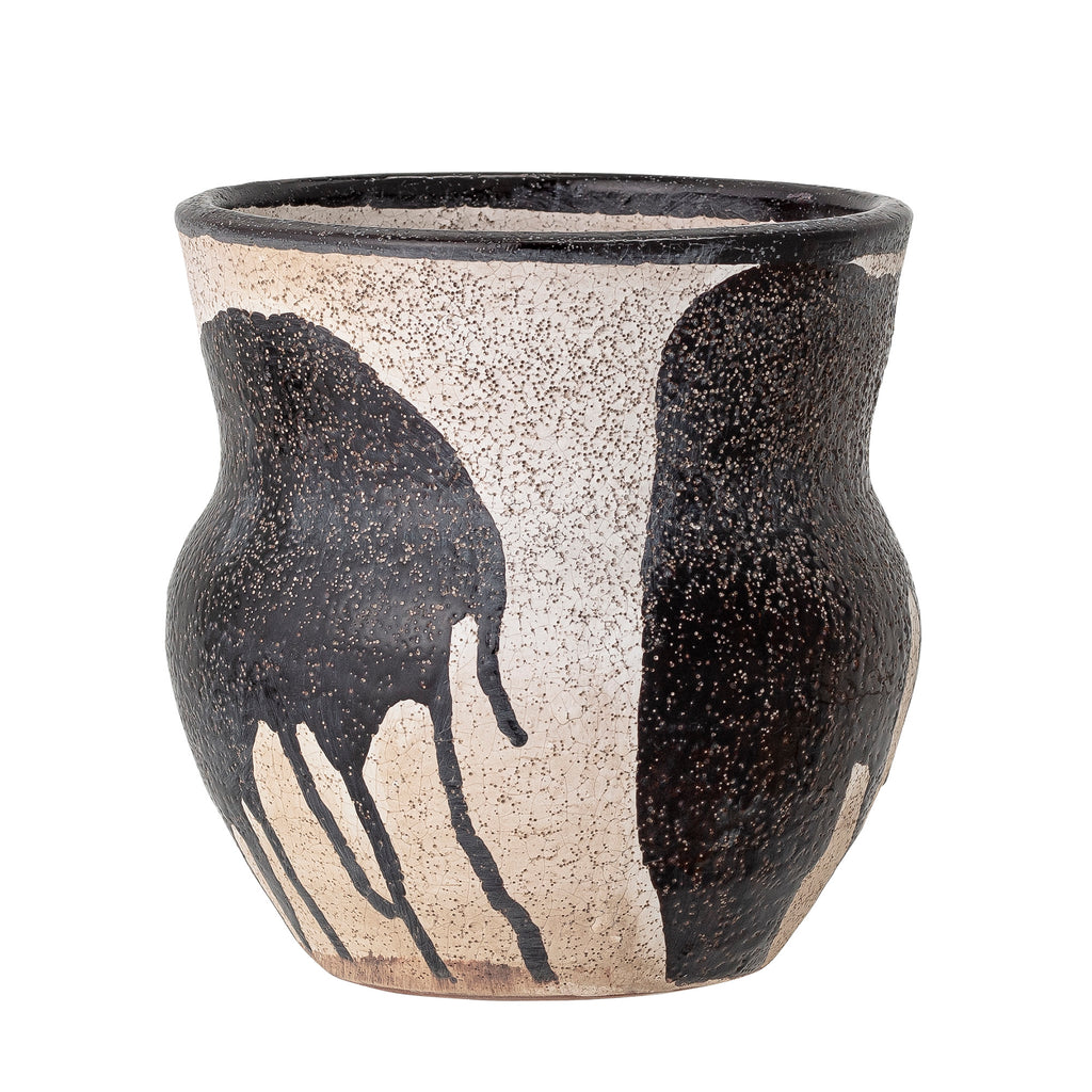 Nala - Plant Pot Cover - Black - Terracotta