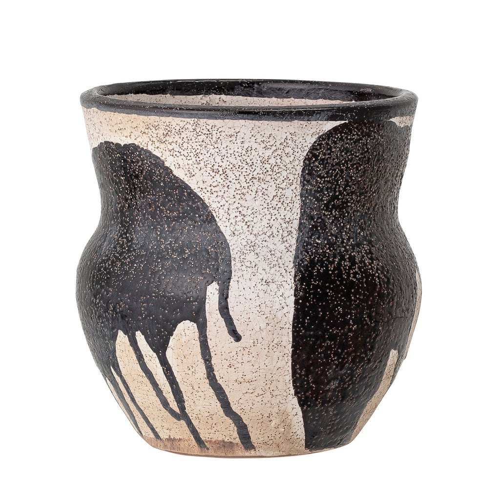Nala - Set of 6 Plant Pot Covers - Black - Terracotta