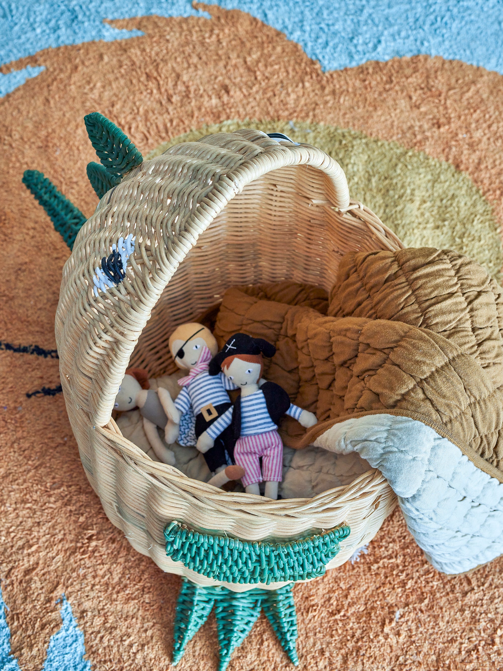 Eddi - Basket - Natural - Rattan