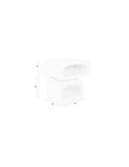Eddy - Side Table - Resin - Beige