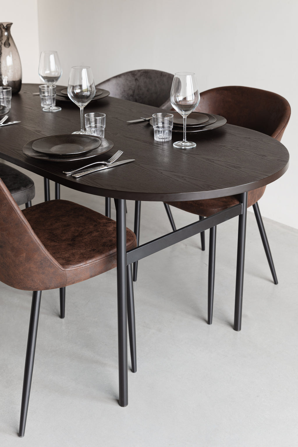 Marcio - Dining Room Table - Iron - Black