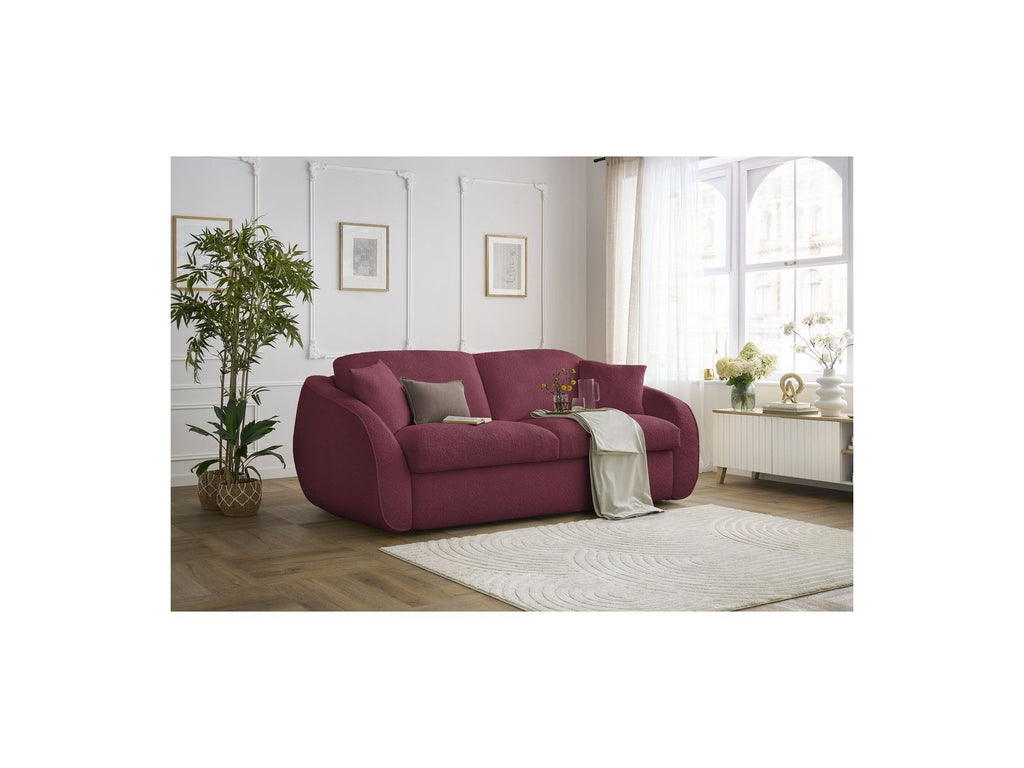 Cezanne - Straight Sofa Bed with Express Opening - Bouclé Fabric