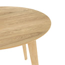 Table ronde Réno 4 personnes en bois clair D100 cm