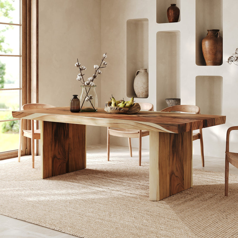Table rectangulaire Tanah 8 personnes en bois 220 cM