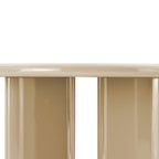 Glossi - Oval Dining Table for 6 - Lacquered Wood - Greige