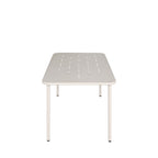 Zyra - Mesa De Comedor De Jardín Para 4 Personas - Metal - Beige