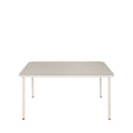 Zyra - Mesa De Comedor De Jardín Para 4 Personas - Metal - Beige
