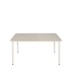 Zyra - Mesa De Comedor De Jardín Para 4 Personas - Metal - Beige