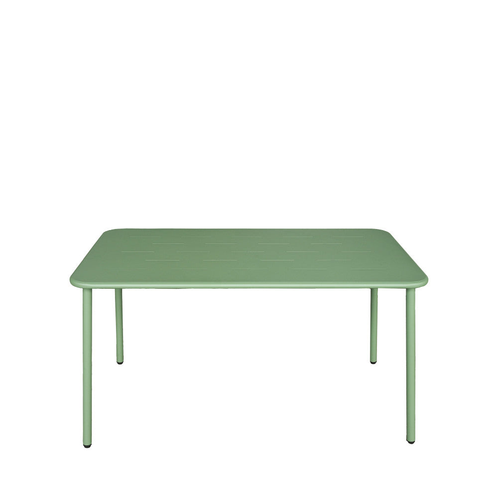 Zyra - Mesa de comedor de jardín para 4 personas - Metal - Verde