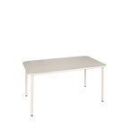 Zyra - Mesa De Comedor De Jardín Para 4 Personas - Metal - Beige