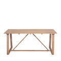 Ava - 6-Seater Garden Dining Table - Wood - Light Wood