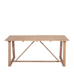 Ava - 6-Seater Garden Dining Table - Wood - Light Wood