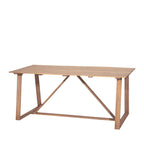 Ava - 6-Seater Garden Dining Table - Wood - Light Wood