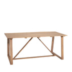 Ava - 6-Seater Garden Dining Table - Wood - Light Wood