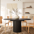 Toscana - Extendable Dining Table for 4 to 6 People - Wood - Black