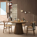 Lea - Extendable Dining Table for 4 to 8 People - Wood - Light Wood