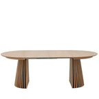Lea - Extendable Dining Table for 4 to 8 People - Wood - Light Wood
