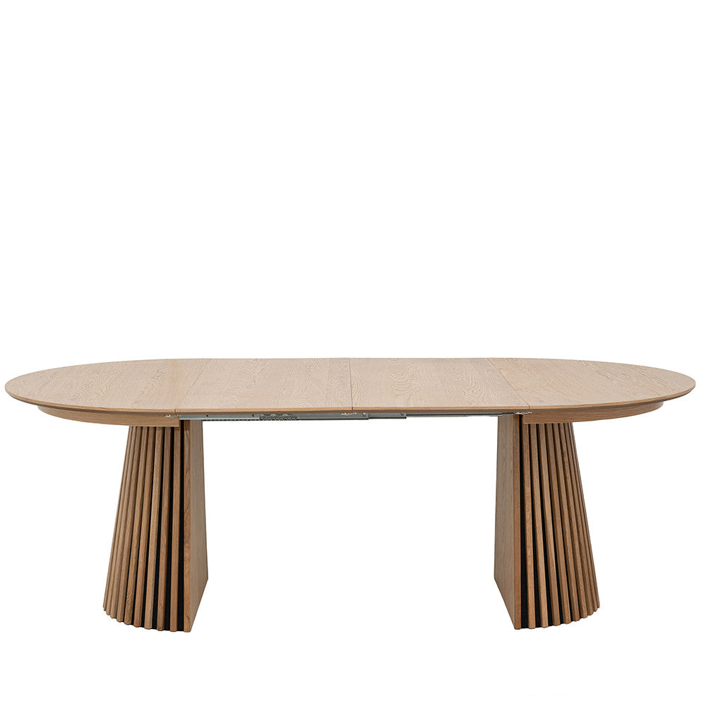 Lea - Extendable Dining Table for 4 to 8 People - Wood - Light Wood