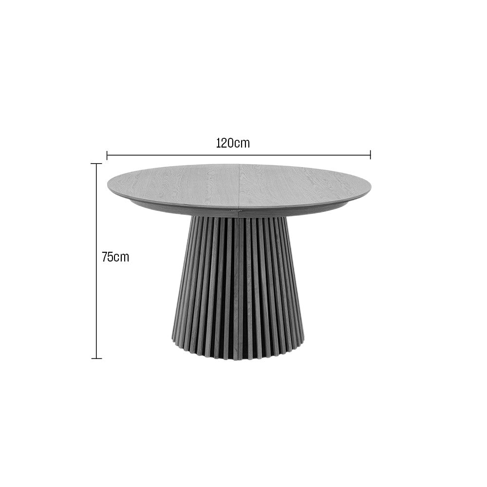 Lea - Extendable Dining Table for 4 to 8 People - Wood - Light Wood