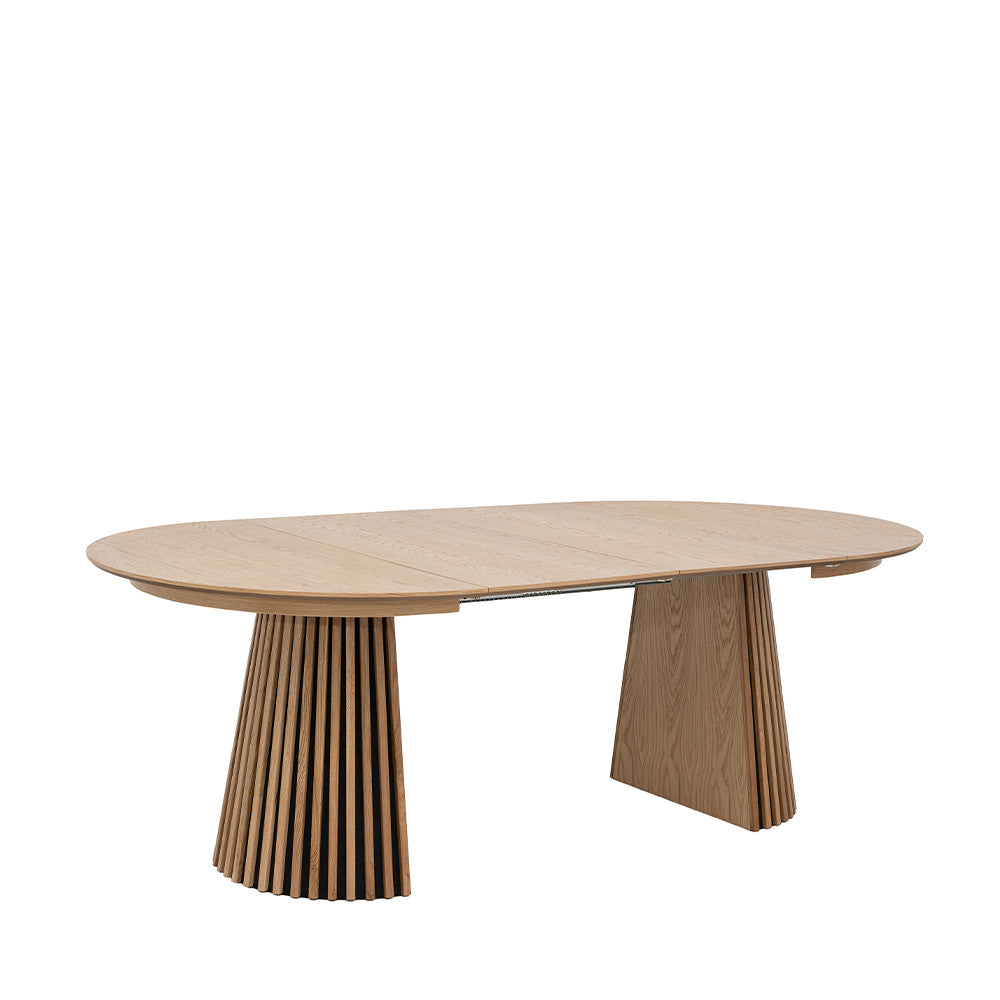 Lea - Extendable Dining Table for 4 to 8 People - Wood - Light Wood