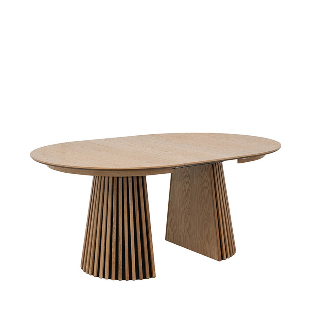 Lea - Extendable Dining Table for 4 to 8 People - Wood - Light Wood