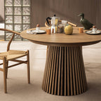 Lea - Extendable Dining Table for 4 to 8 People - Wood - Light Wood