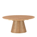 Cami - Mesa de comedor ovalada extensible para 6 a 8 personas - Madera - Madera clara