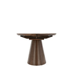 Cami - Oval Extendable Dining Table for 6 to 8 People - Wood - Dark Wood
