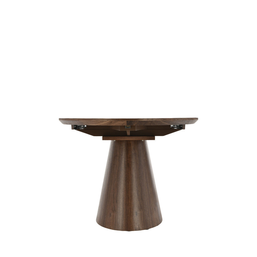 Cami - Oval Extendable Dining Table for 6 to 8 People - Wood - Dark Wood