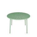 Zola - Round 4-Seater Garden Dining Table - Metal - Green