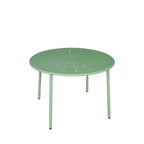 Zola - Round 4-Seater Garden Dining Table - Metal - Green